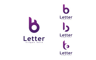 Letter B logo icon design template, Creative B logo symbol 15