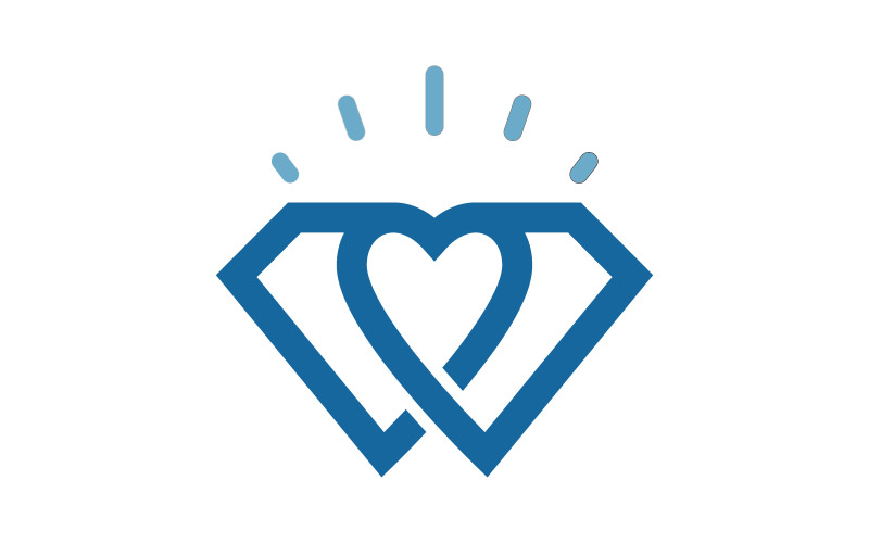 Luxury Diamond icon Logo vector illustration v.19 Logo Template