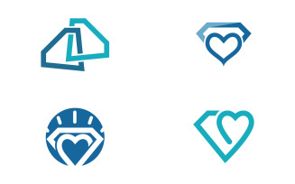 Luxury Diamond icon Logo vector illustration v.23