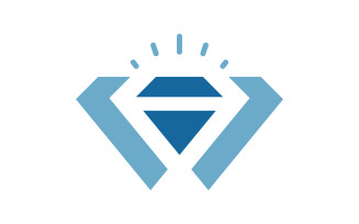 Luxury Diamond icon Logo vector illustration v.2