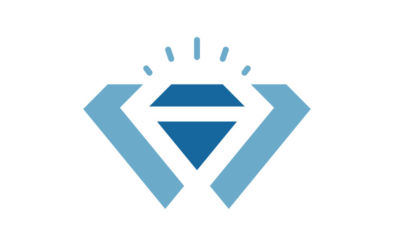 Luxury Diamond icon Logo vector illustration v.2 Logo Template