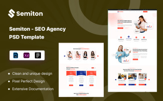 Semiton - SEO Agency PSD Template