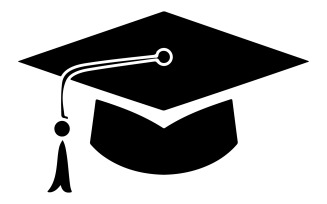 A graduation cap illustration