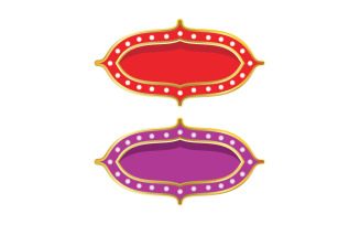 Circus element vector illustration design logo template v.5