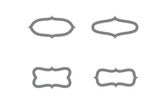 Circus element vector illustration design logo template v.6