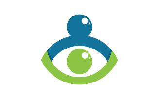 Health Eye Care vector Logo design illustration v.2