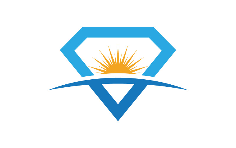 Luxury Diamond icon Logo vector illustration v.26 Logo Template