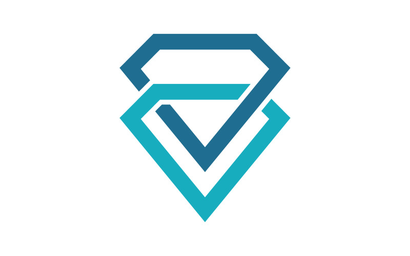 Luxury Diamond icon Logo vector illustration v.29 Logo Template