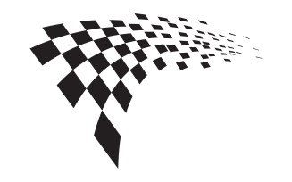 Race flag icon, simple design illustration Logo vector v.11