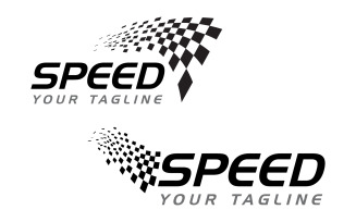 Race flag icon, simple design illustration Logo vector v.1