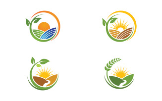River vector icon Logo illustration design template v.1