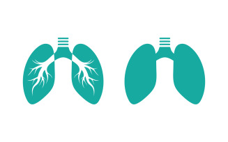 Lungs Medical Health icon vector illustration design v.4