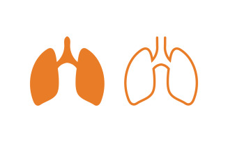 Lungs Medical Health icon vector illustration design v.5