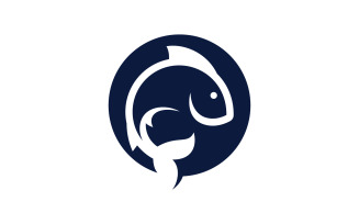 Fish logo icon design vector 11