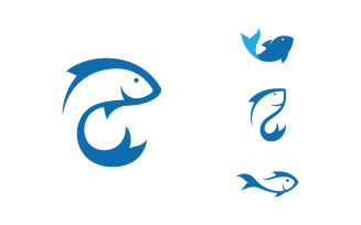 Fish logo icon design vector 13