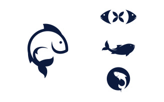 Fish logo icon design vector 15