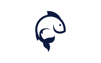 Fish logo icon design vector 3
