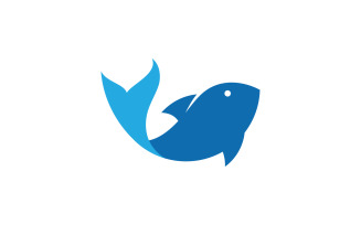 Fish logo icon design vector 5