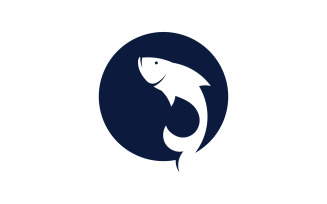 Fish logo icon design vector 8