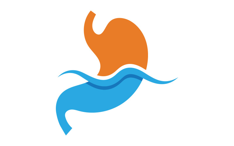 Stomach Medical Health care icon Logo designs Template v.13 Logo Template