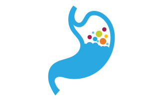 Stomach Medical Health care icon Logo designs Template v.14