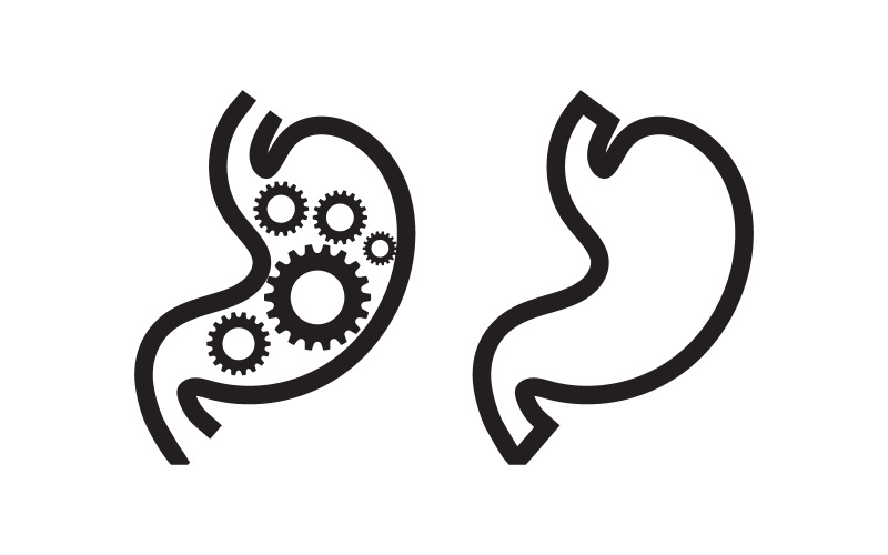 Stomach Medical Health care icon Logo designs Template v.15 Logo Template