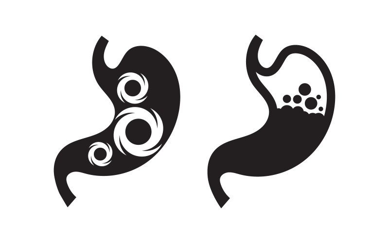 Stomach Medical Health care icon Logo designs Template v.1 Logo Template