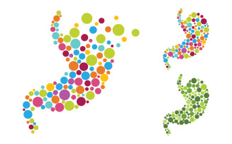 Stomach Medical Health care icon Logo designs Template v.3