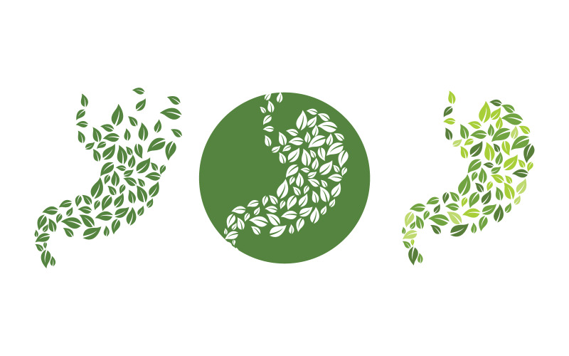 Stomach Medical Health care icon Logo designs Template v.5 Logo Template