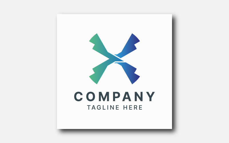 Abstract X logo template design. Logo Template
