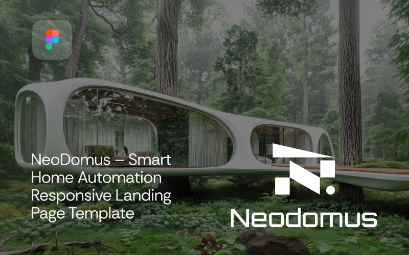 NeoDomus – Smart Home Automation Responsive Landing Page Template UI Element