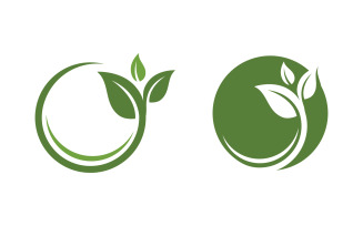 Herbal Nature leaf ecology nature vegan concept element vector v.6