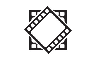 Movie film cinema icon vector Logo design illustration v.10