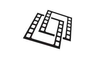 Movie film cinema icon vector Logo design illustration v.17