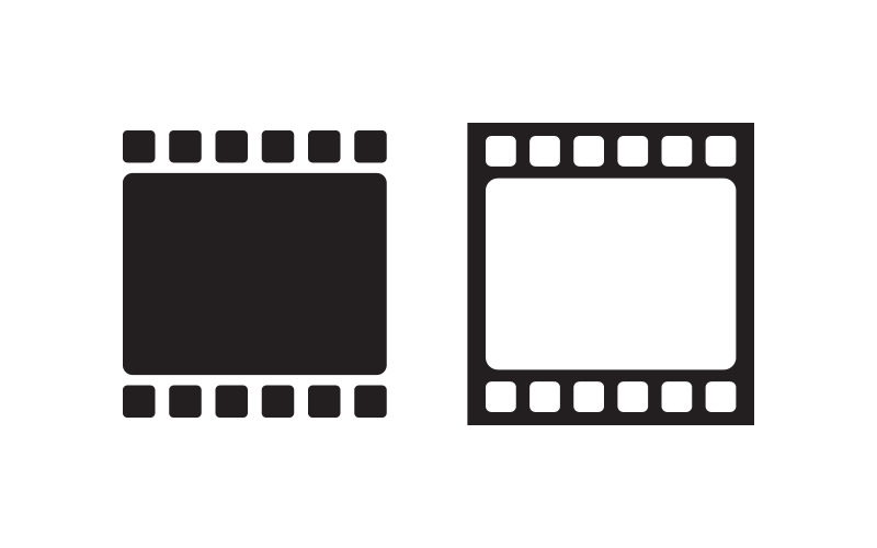 Movie film cinema icon vector Logo design illustration v.1 Logo Template