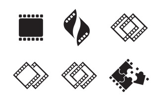 Movie film cinema icon vector Logo design illustration v.25