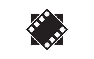 Movie film cinema icon vector Logo design illustration v.5