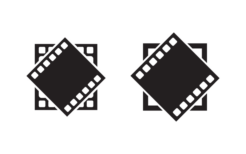 Movie film cinema icon vector Logo design illustration v.6 Logo Template