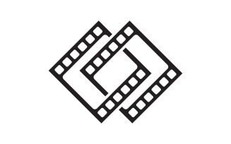 Movie film cinema icon vector Logo design illustration v.8