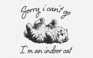 Indoor Cat PNG, Funny Cat Digital, Indoor Pet Quote, Cute Cat png, Humorous png, Crazy Cat Lady,