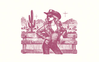 Sassy Cowgirl Western PNG, Retro Sublimation Download, Funny Western Graphics, Vintage Cowgirl