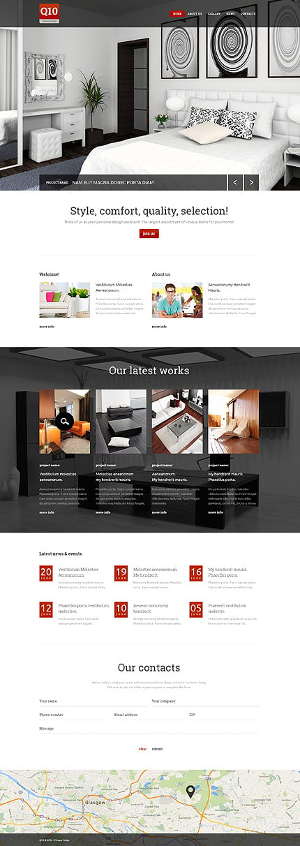 Website Template #49532 - Interior & Furniture - Most Popular - Templates 
