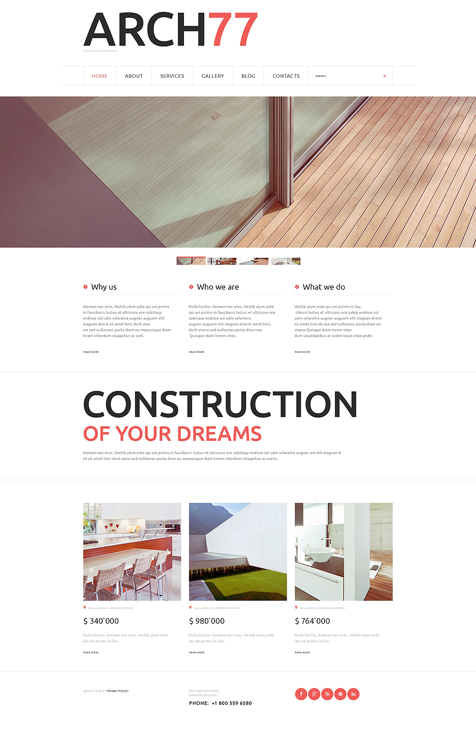 Architecture Joomla Template New Screenshots BIG