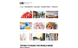 Artist Portfolio Responsive Website Template