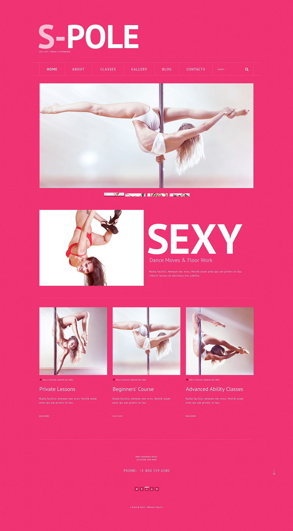 Dance Studio Responsive WordPress Theme New Screenshots BIG