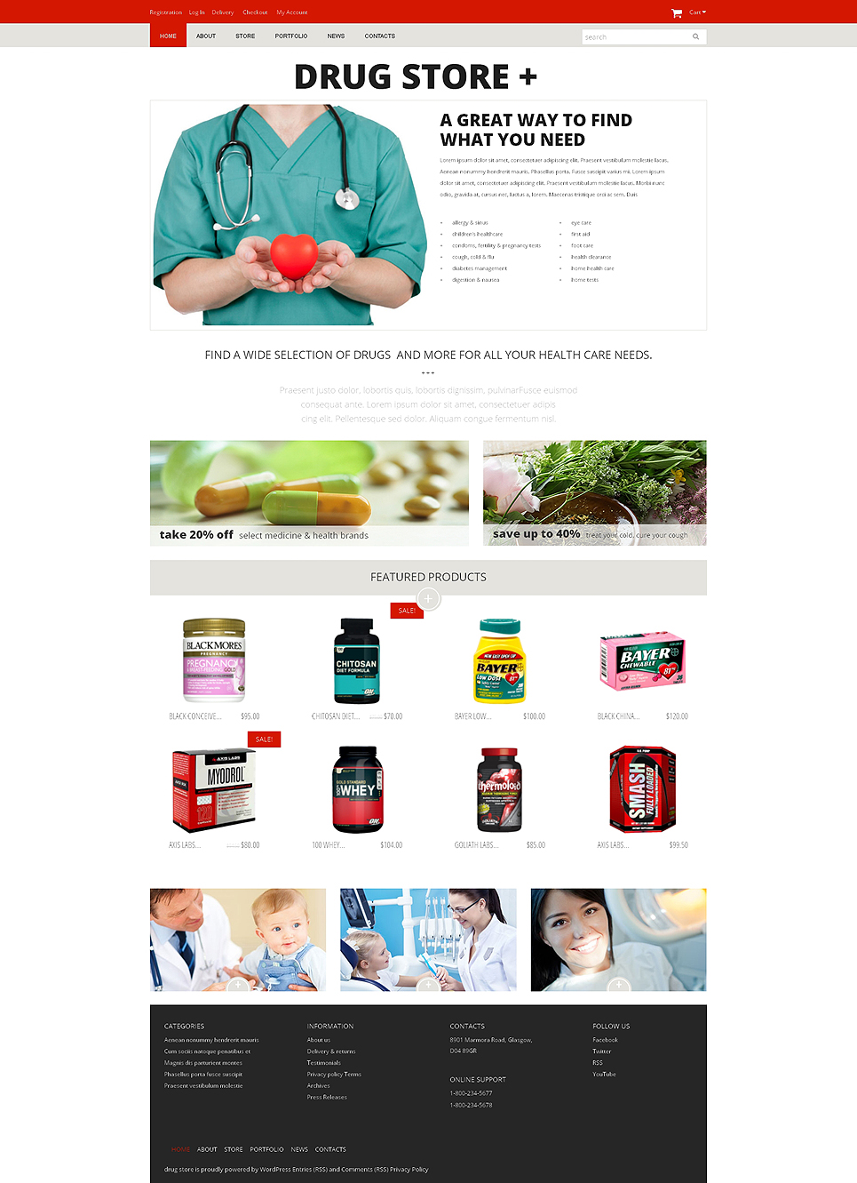 Drugstore WooCommerce Theme New Screenshots BIG