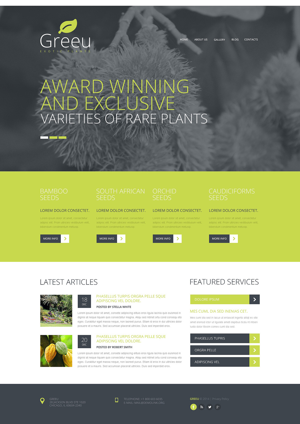 Garden Design Responsive Joomla Template New Screenshots BIG