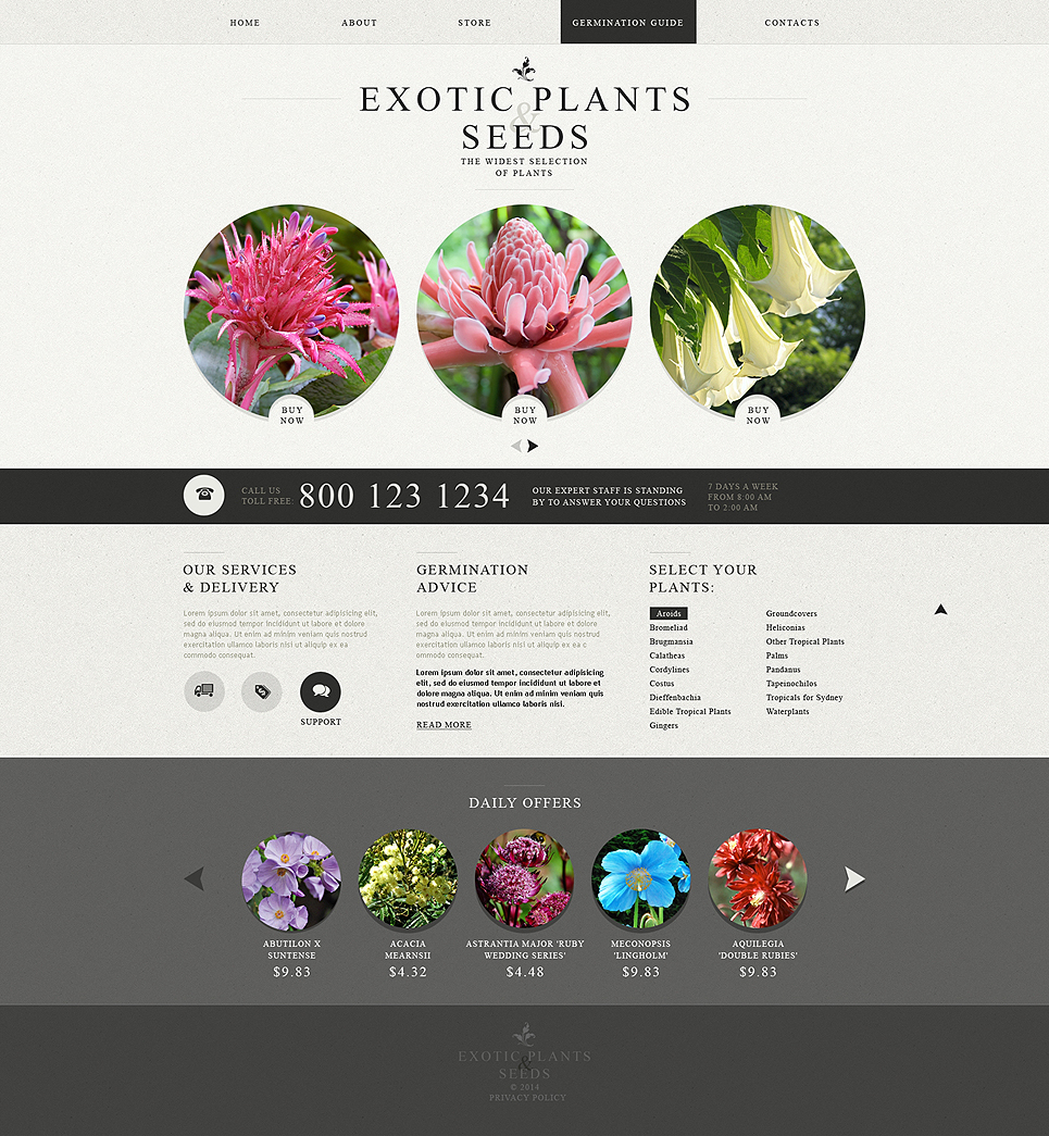 Garden Design Responsive Website Template New Screenshots BIG