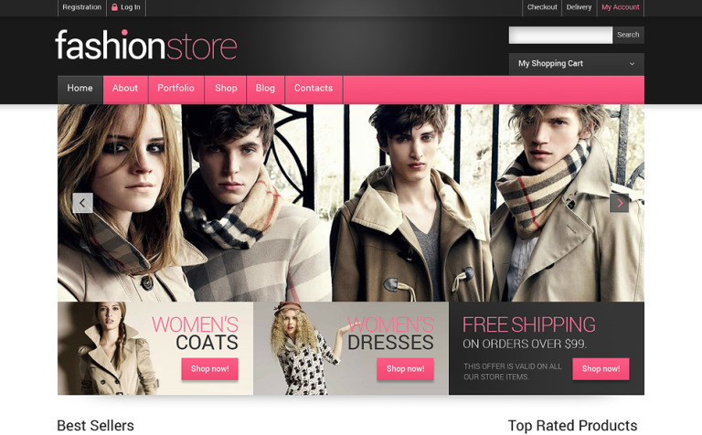 Getting Clothes Online Bootstrap WooCommerce Template Big Screenshot Getting Clothes Online WooCommerce Theme New Screenshots BIG