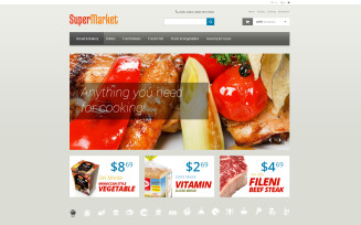 Grocery Store PSD Template